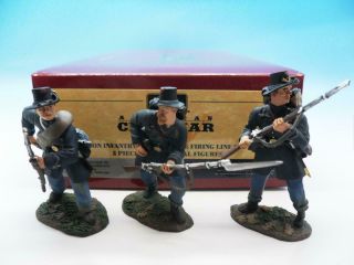 Britains American Civil War Union Infantry Brigade Firing Line Set 31001 54mm