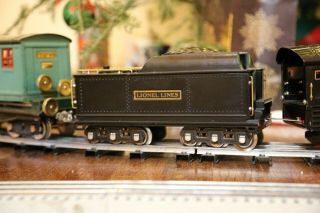 LIONEL 392E Black Locomotive with Black 392e Whistle Tender All 8
