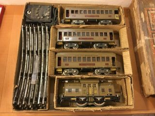 Lionel Complete Train Set 10,  337,  337,  338 & Track/transformer & Box