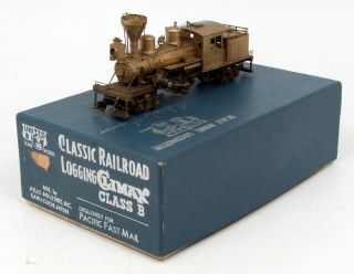 Ho Brass Pfm United Logging Climax Class B Locomotive Ob