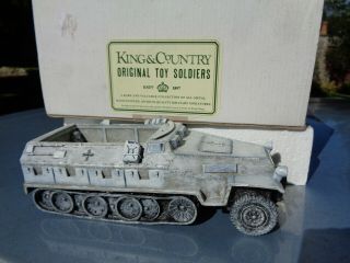 Early King & Country German Ww2 Ws013w Half - Track Hanomag,  Lead Ss Winter