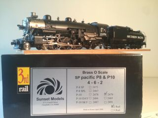 O Scale Brass 2 - Rail Sunset 2r SP Southern Pacific P - 10 4 - 6 - 2 P - 8 Locomotive 3