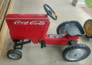 Coca Cola Wide Front Diecast Pedal Tractor By Scale Models