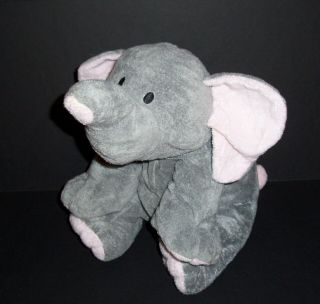18 " Ty Large Pink Grey Winks Elephant 2004 Plush Sewn Eyes Tylux Stuffed Animal