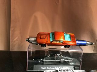 Redline Hot wheels Custom Mustang Orange W/ Rear Louvered Window 6