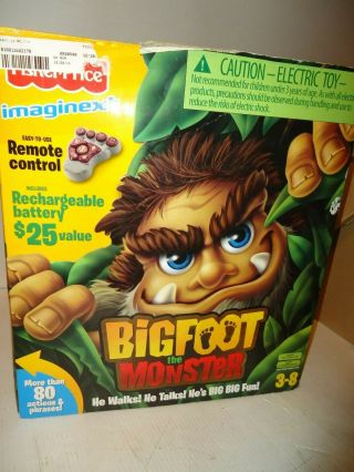 Fisher - Price Imaginext Bigfoot The Monster W Box W/ Remote Charger Battery -