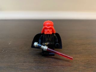 Authentic Lego Star Wars Red Type 1 Darth Vader Prototype Minifigure Helmet