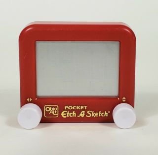 Red Mini Pocket Etch - A - Sketch Ohio Art Classic
