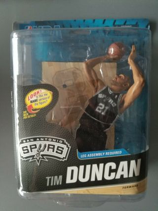 Mcfarlane Nba Series 24 San Antonio Spurs Tim Duncan Black Jersey