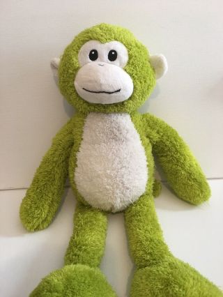 Pier 1 Imports Large Max The Monkey Green Stuffed Plush 21” Soft Stuffed Toy