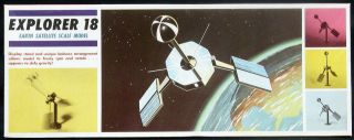 1968 Hawk Models Explorer 18 Satellite Nmib