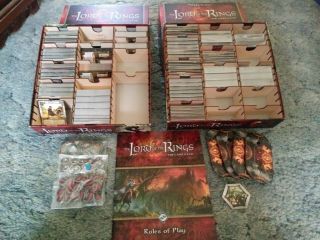 2x Lord Of The Rings: Lcg Core Set With Tons Of Expansions $700 Worth Of Content