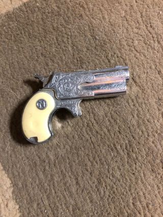 Circle N Toy Cap Gun Dyna - Mite Derringer With Yellow Grips
