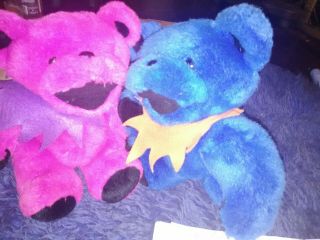 Grateful Dead Plush Bear 16 " Pink N Teal