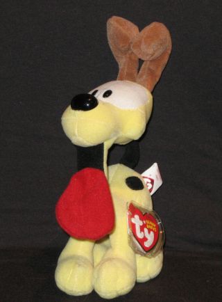 Ty Odie The Yellow Dog Beanie Baby (garfield) - With Tags