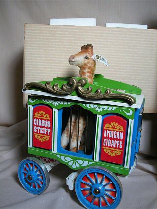 Steiff Golden Age Of The Circus Wagon With Giraffe 1980s