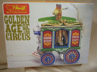 Steiff Golden Age of The Circus Wagon With Giraffe 1980s 3