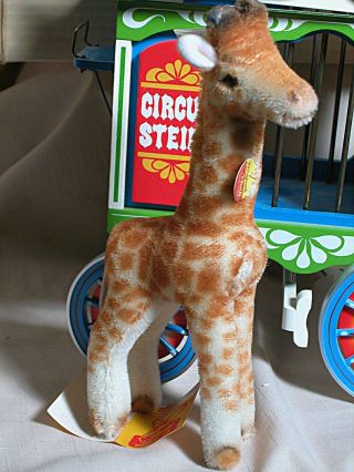 Steiff Golden Age of The Circus Wagon With Giraffe 1980s 7