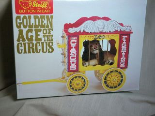 Steiff Golden Age of The Circus Wagon With Leo the Lion MIB 1980s 2