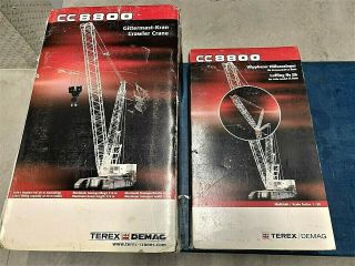 Conrad Terex Demag Cc 8800 Crawler Crane W/luffing Fly Jib - White/grey - 1:50 Boxed