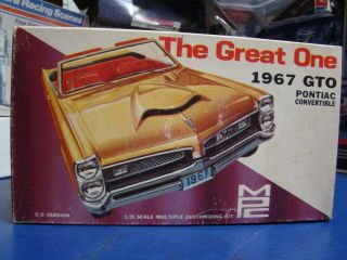 Rare Vintage Mpc 1967 Pontiac Gto Convertible Funny Car Unbuilt No Paint Or Glue