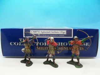 Collectors Showcase Agincourt Archers Three Figures Cs00732 54mm