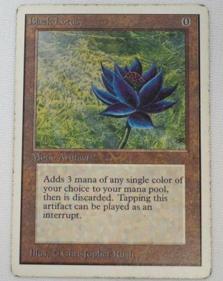 Black Lotus Unlimited Magic The Gathering Mtg Card
