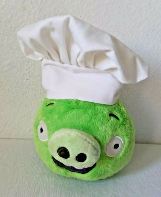 Commonwealth Angry Birds Green Pig Chef Hat Plush Stuffed Animal