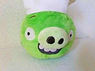 Commonwealth Angry Birds Green Pig Chef Hat Plush Stuffed Animal 2