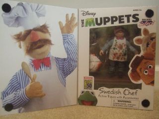 Sdcc 2019 Diamond Disney Muppets Select Swedish Chef Action Figure Le 500 Made