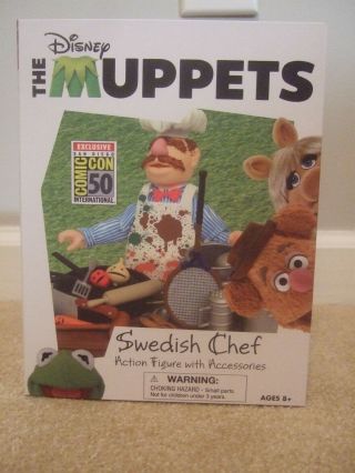SDCC 2019 Diamond Disney Muppets Select Swedish Chef Action Figure LE 500 Made 3