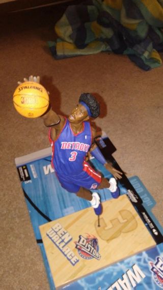 Mcfarlane 2nd Session 12 Inch Scale Detroit Piston Ben Wallace Figure Released I