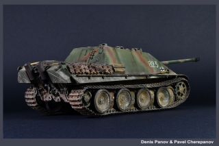 PRO - BUILT 1/35 Jagdpanther G2 German WW2 Tank Hunter - finished model 2