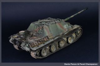 PRO - BUILT 1/35 Jagdpanther G2 German WW2 Tank Hunter - finished model 5
