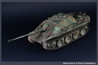 PRO - BUILT 1/35 Jagdpanther G2 German WW2 Tank Hunter - finished model 6