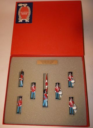 Tradition Toy Soldiers,  Napoleonic The Danish Royal Guard Color Party With Drums