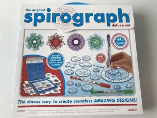 The Spirograph Deluxe Set Ea0413 45,  Piece Set Storage Case