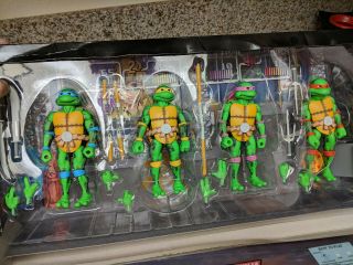 Sdcc 2016 Neca Teenage Mutant Ninja Turtles Figures Box Set | Nickelodeon | Tmnt