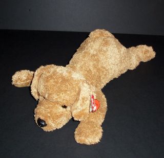 Ty Classic Beanie Scooter Floppy Puppy Dog Plush Tan Light Brown 1999