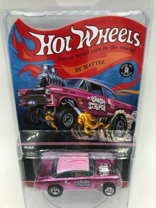 Hot Wheels RLC Candy Striper 55 Chevy Bel Air Gasser MIBP 1 of 4000 9
