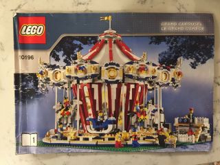 LEGO 10196 Grand Carousel 100 w/ instructions,  sound brick,  minifigs.  No box. 3