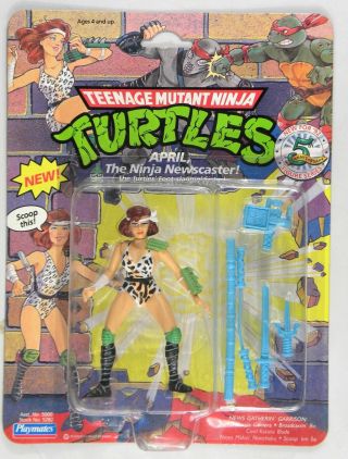 Playmates Toys Tmnt Teenage Mutant Ninja Turtles April The Ninja Newscaster Moc