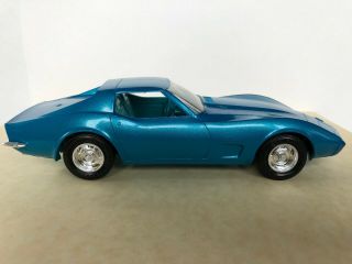 1973 Corvette Coupe Blue/blue.  1/25 Scale Dealer Promo