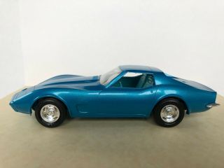 1973 Corvette Coupe blue/blue.  1/25 scale Dealer Promo 2