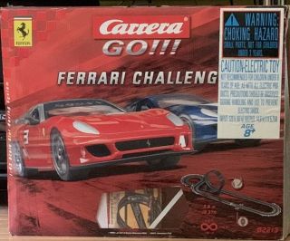 Carrera Go 62213 Ferrari Challenge Slot Car Race Set 1:43 Scale Complete