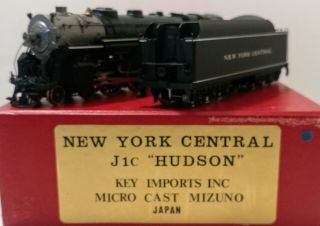 Ho Brass Factory Painted York Central J - 1c 4 - 6 - 4 Hudson By Key Imports