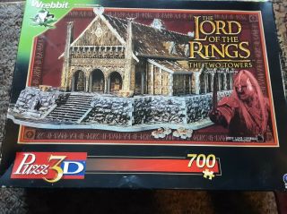 Wrebbit Puzz3d The Lord Of The Rings The Two Towers Golden Hall Edoras 3d Puzzle