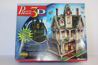 Wrebbit Puzz 3d Glow In The Dark Haunted Victorian House Puzzle 399pcs Halloween