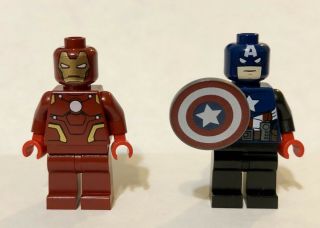 Marvel Heroes Lego Iron Man & Captain America Ny Toy Fair 2012 Minifigure