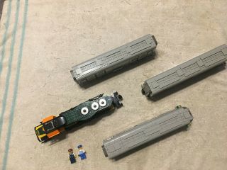 Lego 10033 Bnsf Locomotive,  Santa Fe 10022 - 2 Obs,  10025 - 1 Baggage,  10025 - 2 Mail